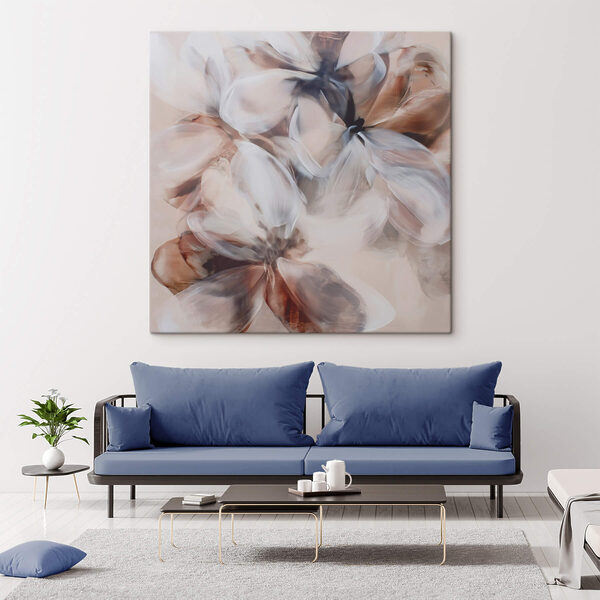 Cuadros Pintura de flores sobre una superficie blanca (SKU: s47665) Cuadros Cuadros Pintura de flores sobre una superficie blanca (SKU: s47665)