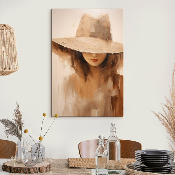 Cuadros Cuadro de una mujer con sombrero (SKU: s47312) Cuadros Cuadros Cuadro de una mujer con sombrero (SKU: s47312)