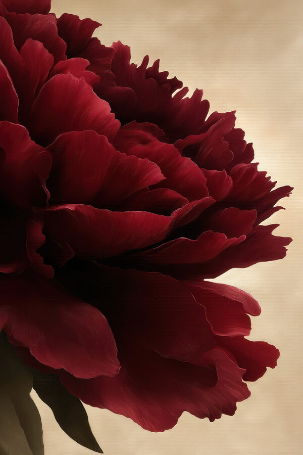 Vibrant red flower in full bloom Vibrant red flower in full bloom