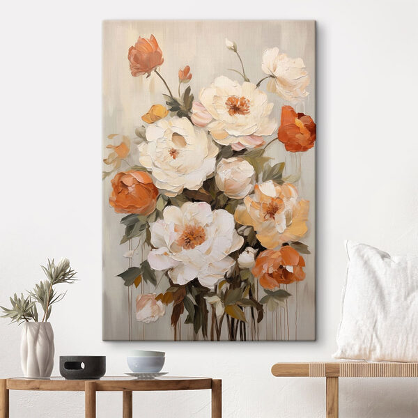 Cuadros Pintura de flores sobre una superficie blanca (SKU: s48135) Cuadros Cuadros Pintura de flores sobre una superficie blanca (SKU: s48135)