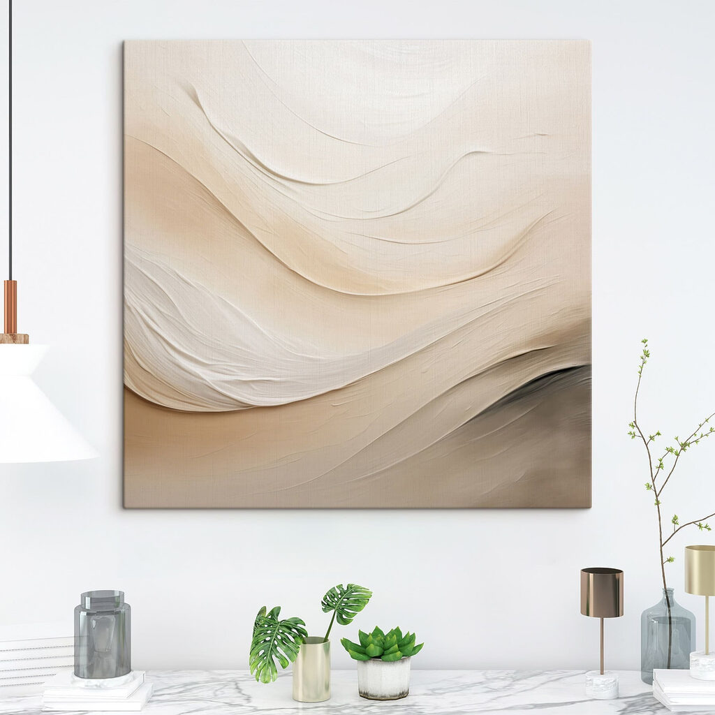 Soft waves in neutral tones