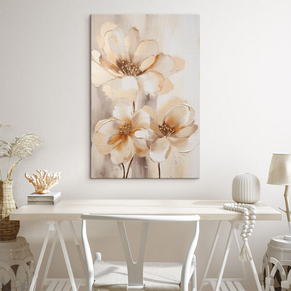 Cuadros Pintura de flores sobre una superficie blanca (SKU: s48157) Cuadros Cuadros Pintura de flores sobre una superficie blanca (SKU: s48157)