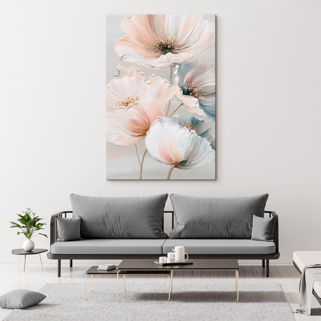 Delicate blooms in soft pastel hues Delicate blooms in soft pastel hues