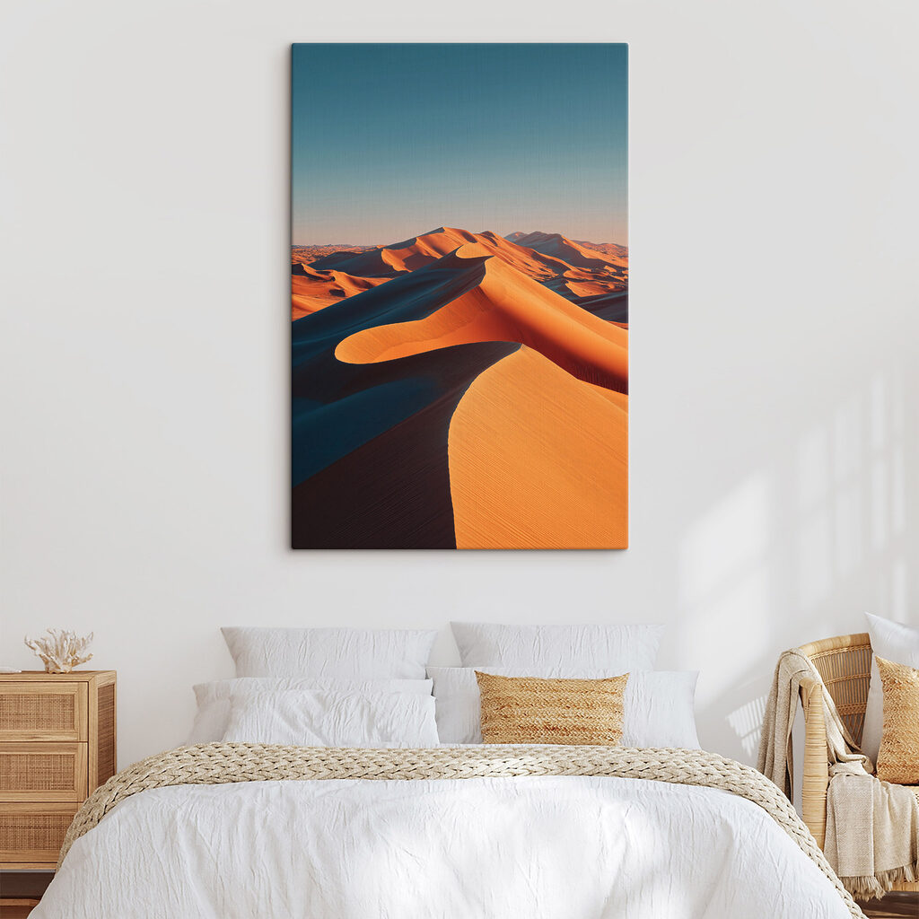 Sand dunes in the desert Sand dunes in the desert