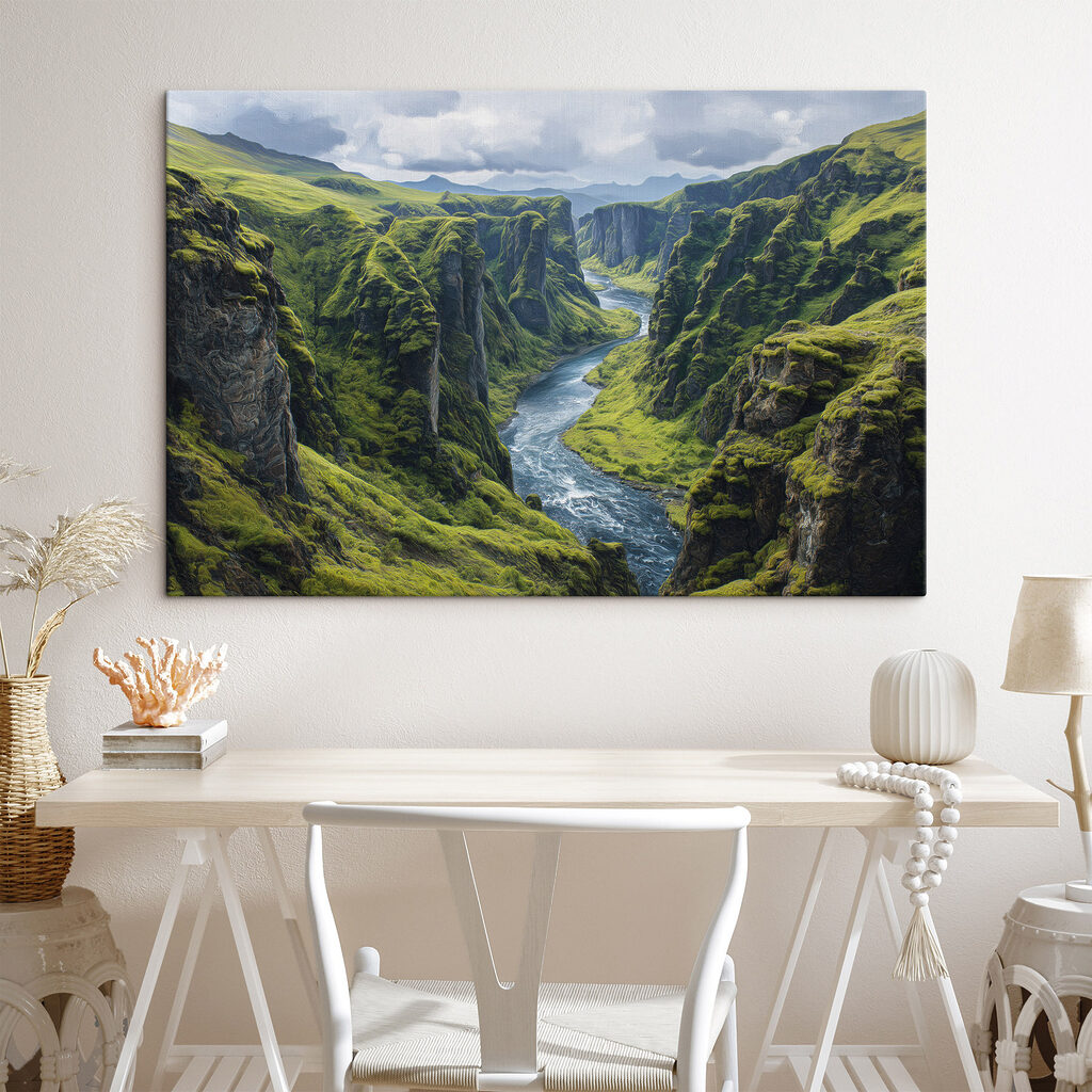 River running through a valley River running through a valley