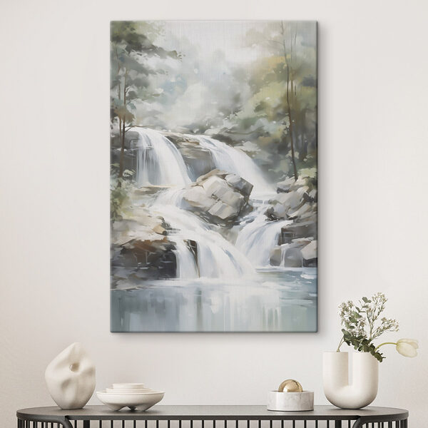 Cuadros Cascada en un bosque (SKU: s48415) Cuadros Cuadros Cascada en un bosque (SKU: s48415)