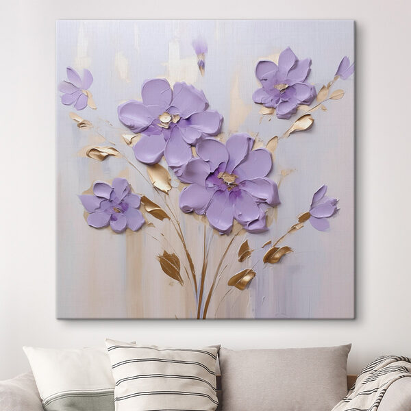 Cuadros Cuadro de flores en una pared (SKU: s46827) Cuadros Cuadros Cuadro de flores en una pared (SKU: s46827)