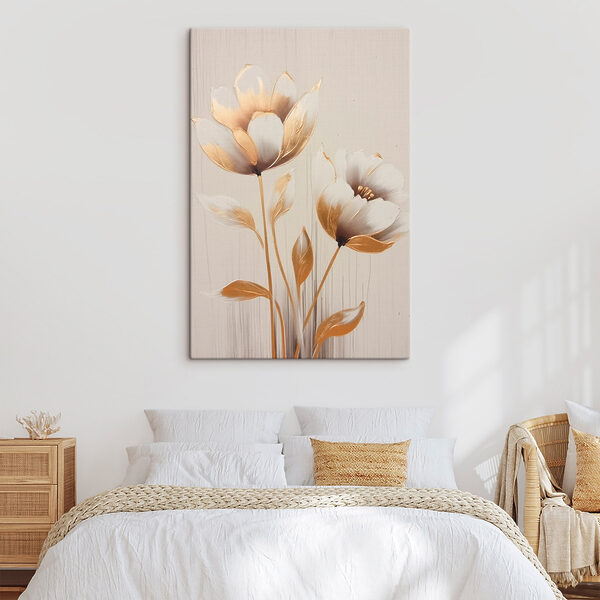 Cuadros Pintura de flores sobre una superficie blanca (SKU: s45630) Cuadros Cuadros Pintura de flores sobre una superficie blanca (SKU: s45630)