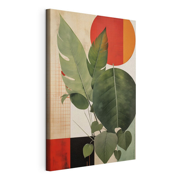 Cuadros Planta con hojas en una maceta (SKU: s49490) Cuadros Cuadros Planta con hojas en una maceta (SKU: s49490)