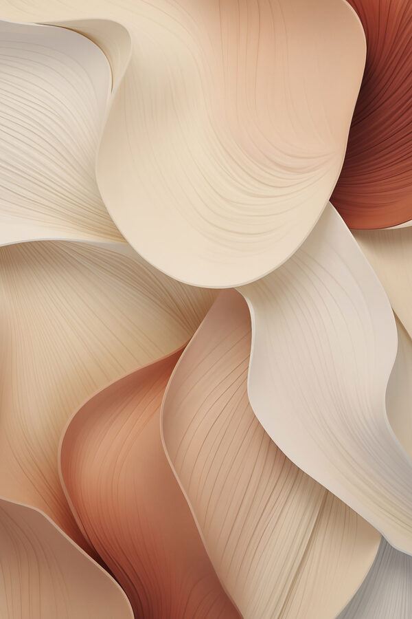 Soft waves in warm hues Soft waves in warm hues