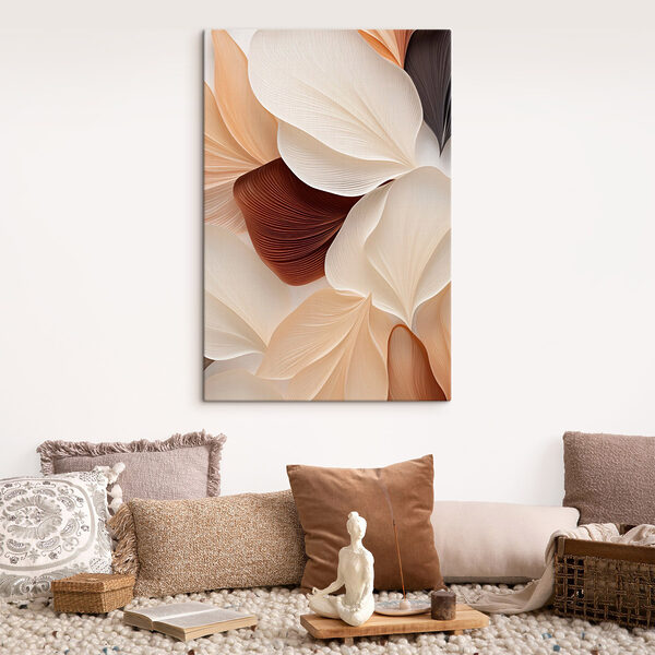 Soft, flowing shapes in gentle tones
