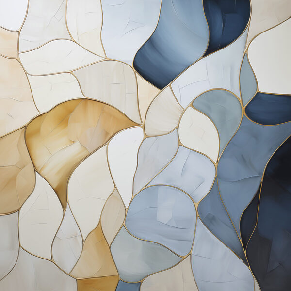 Flowing patterns in soothing tones