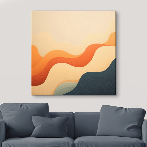 Cuadros Olas de colores sobre un fondo blanco (SKU: s48879) Cuadros Cuadros Olas de colores sobre un fondo blanco (SKU: s48879)
