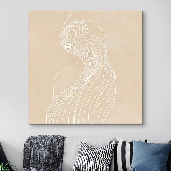 Cuadros Dibujo en blanco y negro de una mujer (SKU: s48875) Cuadros Cuadros Dibujo en blanco y negro de una mujer (SKU: s48875)