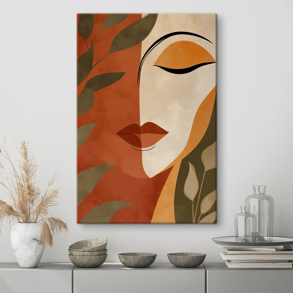 Painting of a woman's face