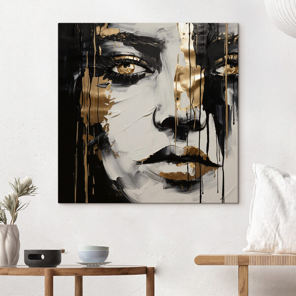 Cuadros Retrato emotivo en colores contrastantes (SKU: s49442) Cuadros Cuadros Retrato emotivo en colores contrastantes (SKU: s49442)