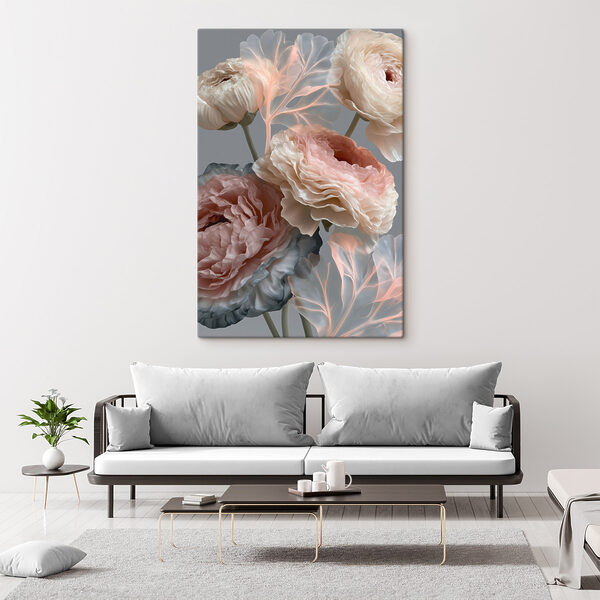 Cuadros Delicadas flores en tonos suaves (SKU: s49368) Cuadros Cuadros Delicadas flores en tonos suaves (SKU: s49368)