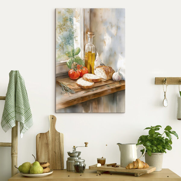 Cuadros Cuadros Cuadro que representa comida sobre una mesa (SKU: s49255)
