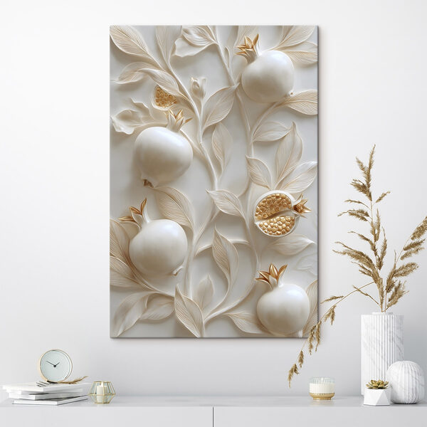 Cuadros Decoración elegante con motivos de granada (SKU: s49238) Cuadros Cuadros Decoración elegante con motivos de granada (SKU: s49238)