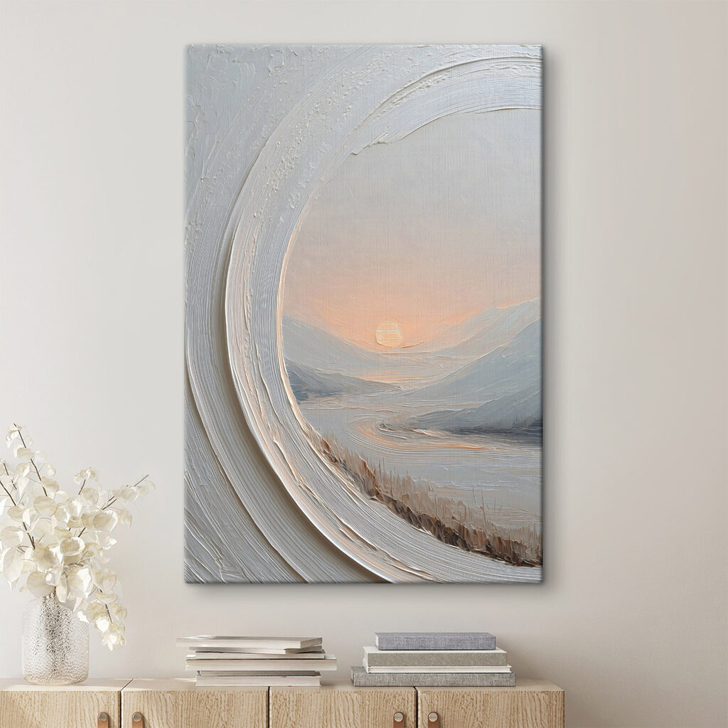 White and orange sky