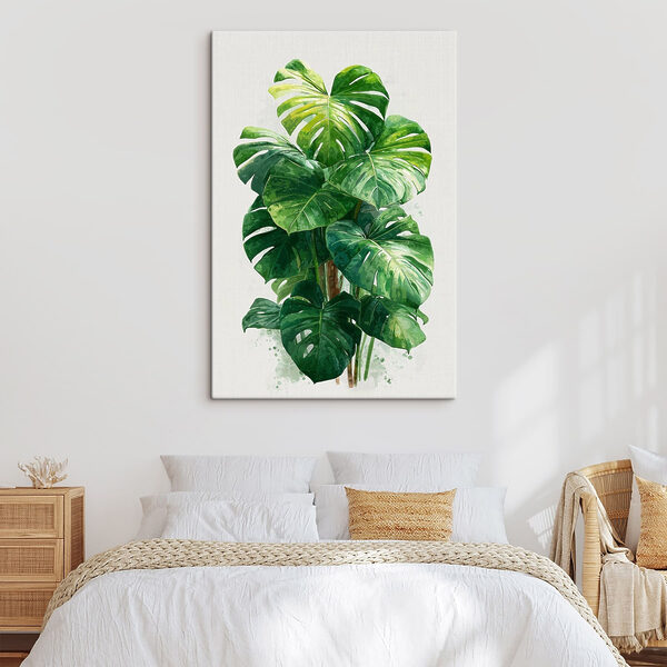 Cuadros Planta grande y verde con hojas grandes (SKU: s49336) Cuadros Cuadros Planta grande y verde con hojas grandes (SKU: s49336)