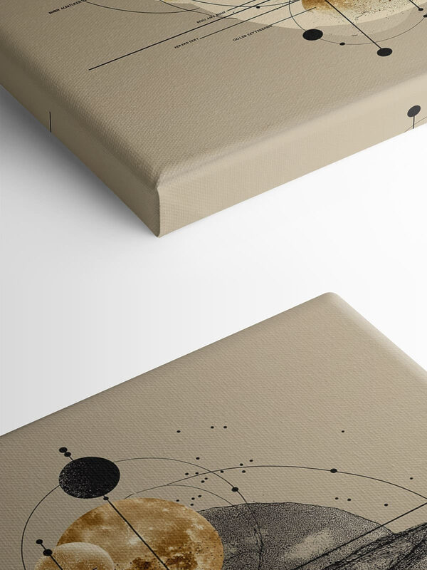 Drawing of planets and circles