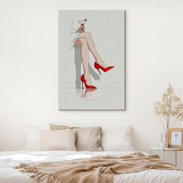 Cuadros Las piernas de una mujer con tacones rojos (SKU: s49325) Cuadros Cuadros Las piernas de una mujer con tacones rojos (SKU: s49325)