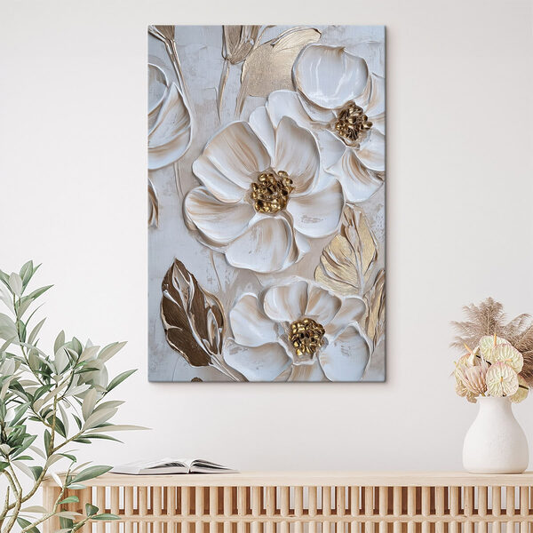 Cuadros - Elegantes composiciones florales en tonos suaves (SKU: s49274) Cuadros Cuadros - Elegantes composiciones florales en tonos suaves (SKU: s49274)