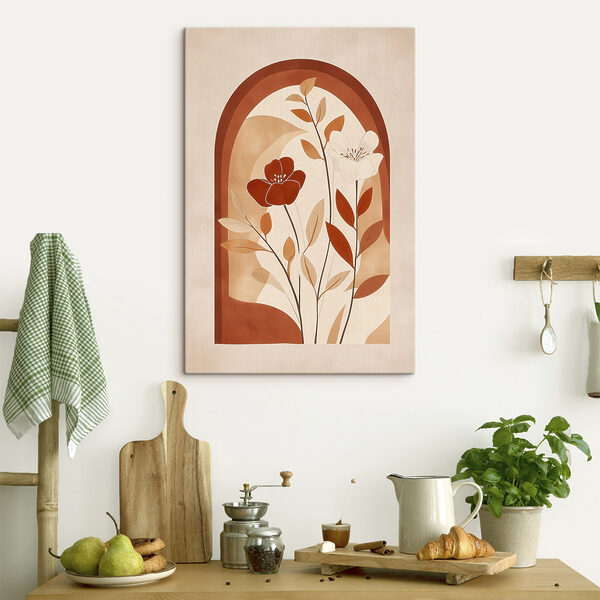 Cuadros Cuadros Pintura de flores y hojas (SKU: s49261)