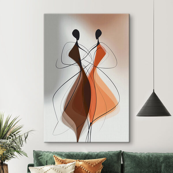 Cuadros Dibujo de dos mujeres con vestidos (SKU: s49129) Cuadros Cuadros Dibujo de dos mujeres con vestidos (SKU: s49129)