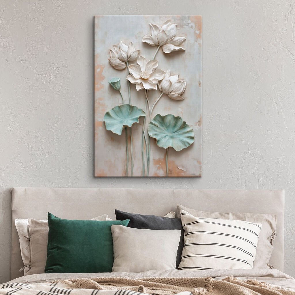Radiant blooms in peaceful hues Radiant blooms in peaceful hues