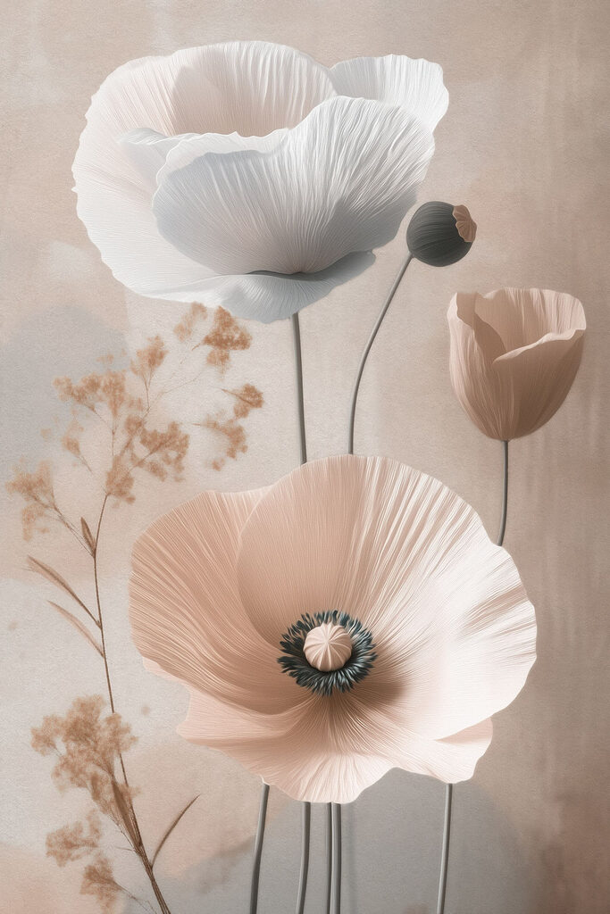Delicate blooms in soft hues Delicate blooms in soft hues