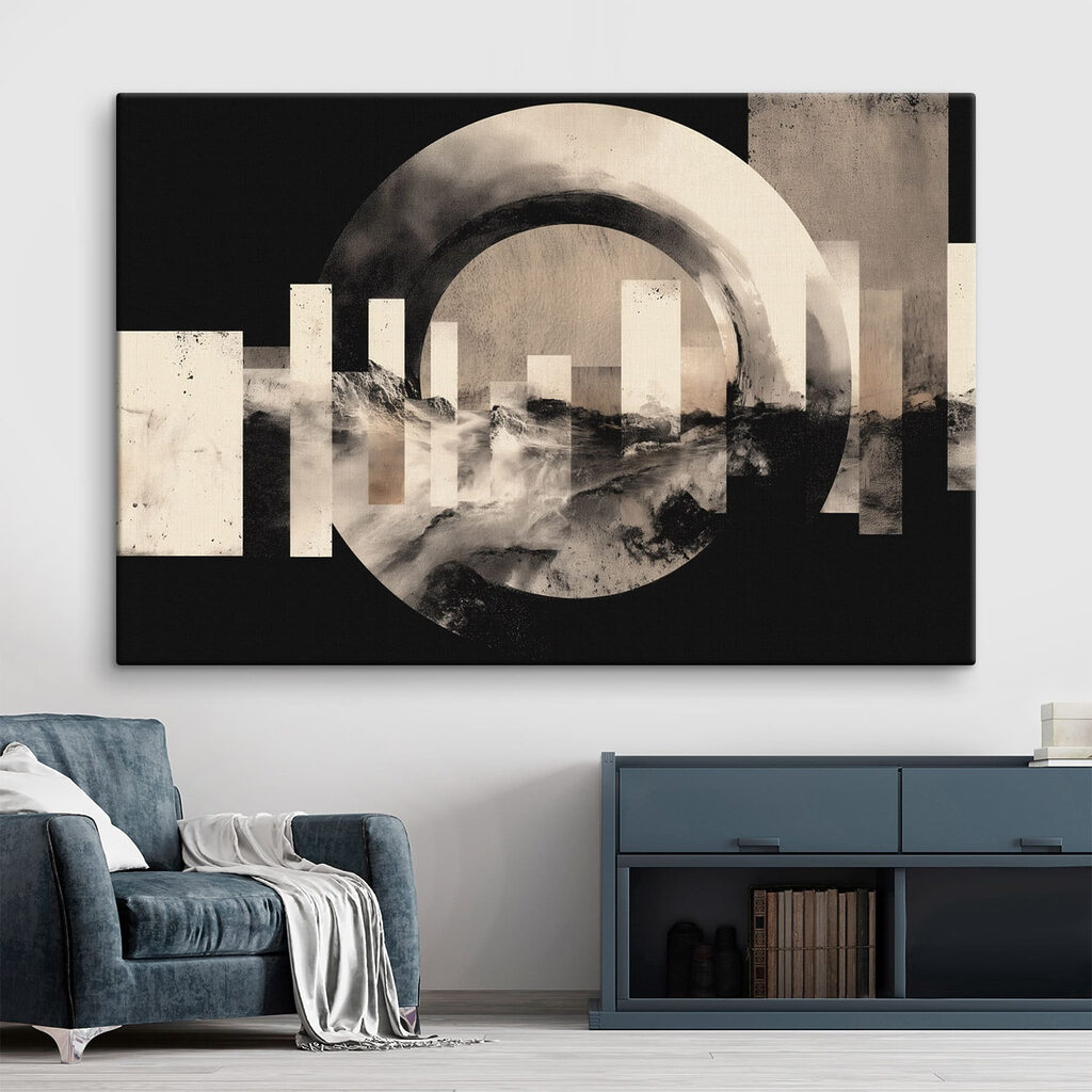 Graphic design of a landscape