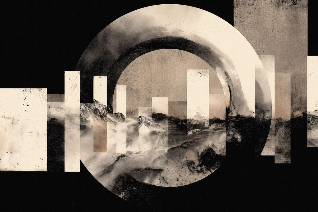 Graphic design of a landscape