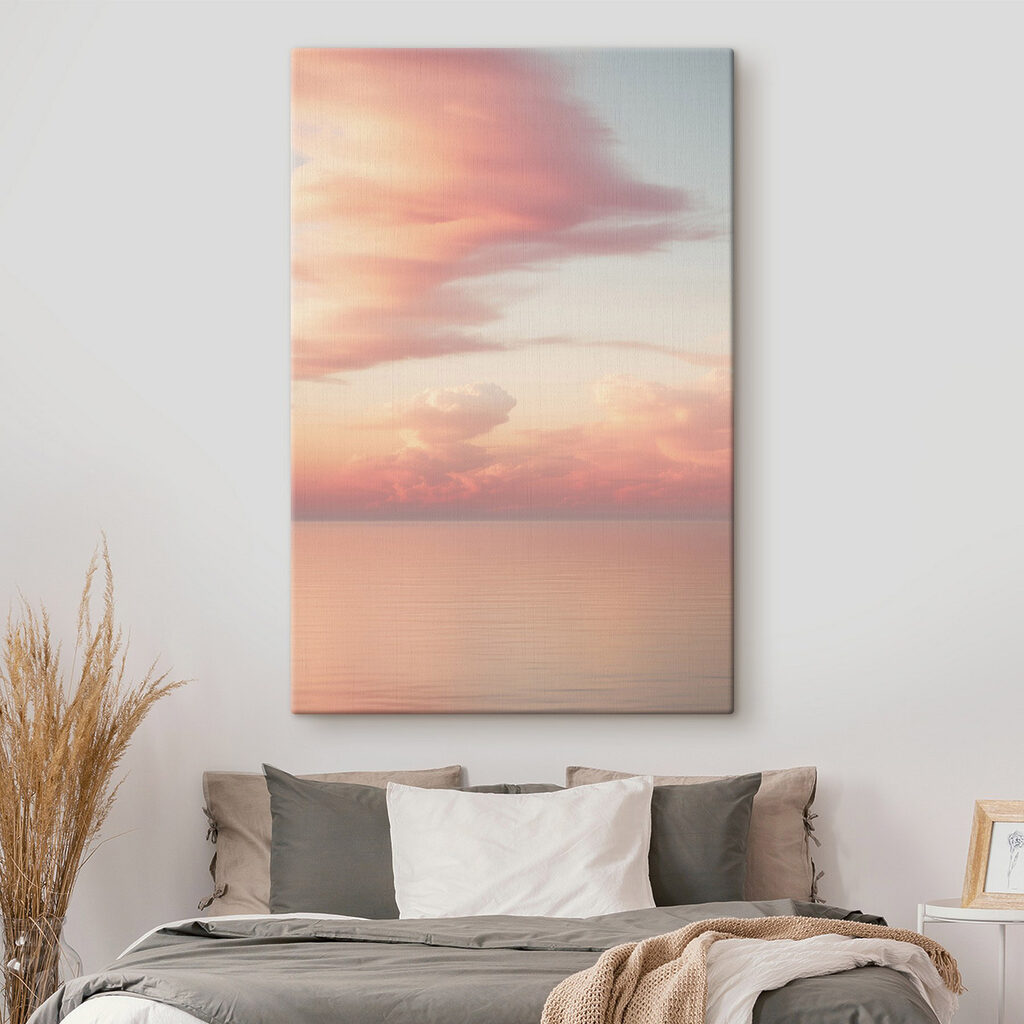 Nubes rosas sobre el agua Nubes rosas sobre el agua