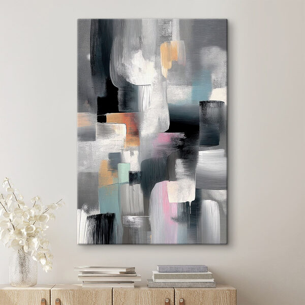 Abstract hues in dynamic arrangement