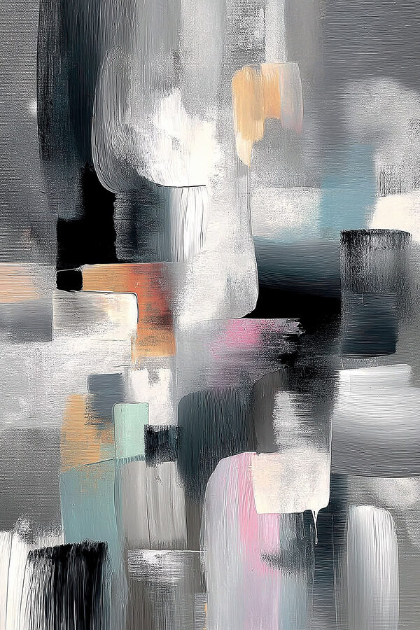 Abstract hues in dynamic arrangement
