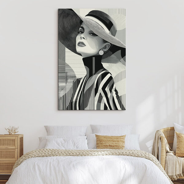 Cuadros Mujer con sombrero (SKU: s49089) Cuadros Cuadros Mujer con sombrero (SKU: s49089)
