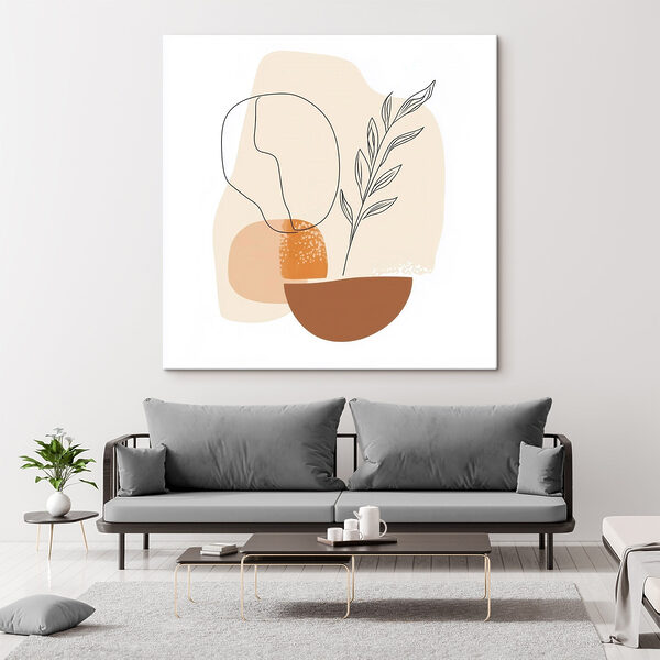 Cuadros Dibujo de una planta y un cuenco (SKU: s48872) Cuadros Cuadros Dibujo de una planta y un cuenco (SKU: s48872)
