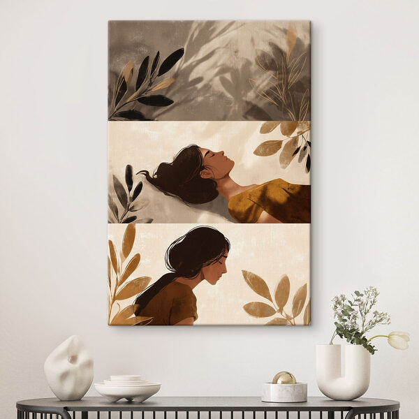 Cuadros Collage de una mujer durmiendo (SKU: s49018) Cuadros Cuadros Collage de una mujer durmiendo (SKU: s49018)