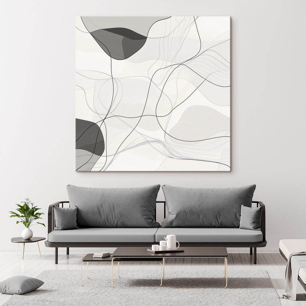 White and black background with black lines White and black background with black lines