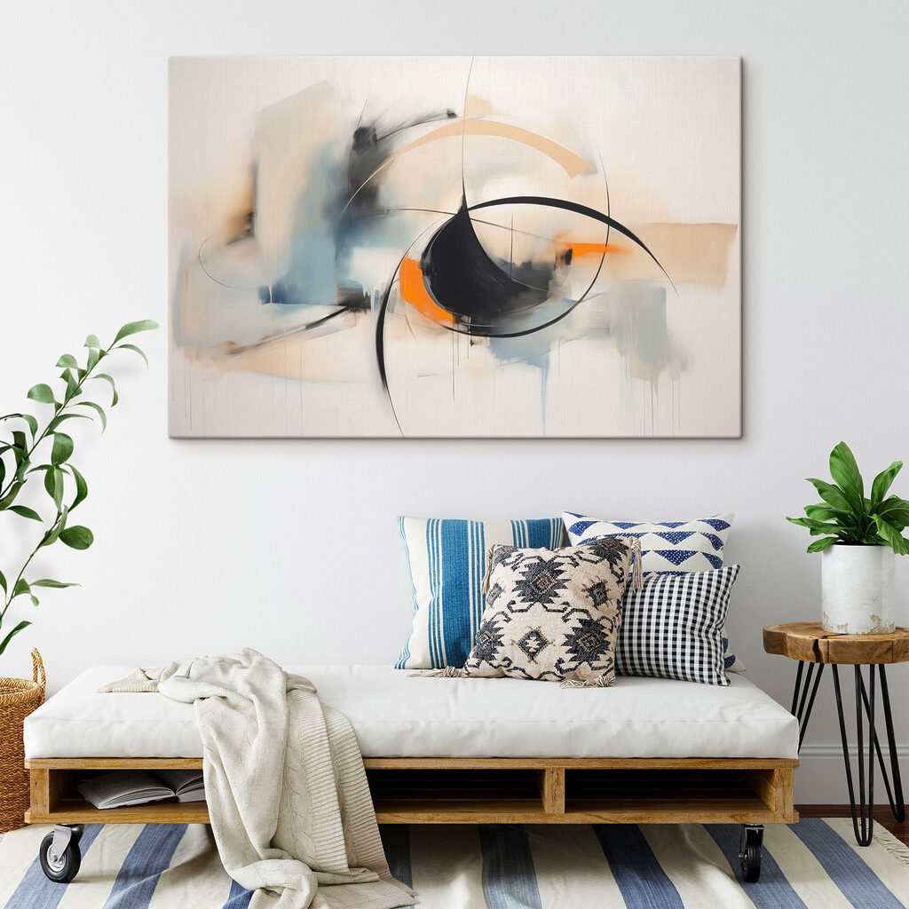 Painting of a circle and a circle