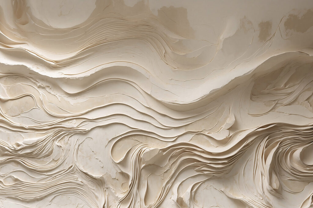 White wall with wavy lines White wall with wavy lines