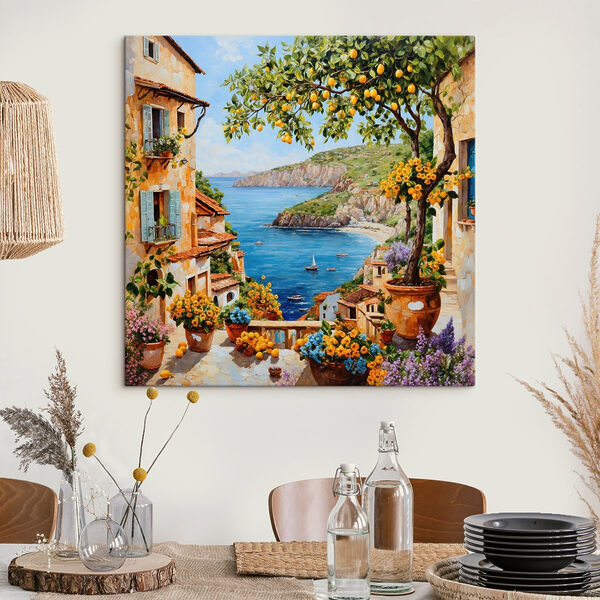 Cuadros Cuadro de una localidad con una masa de agua y una bahía (SKU: s48818) Cuadros Cuadros Cuadro de una localidad con una masa de agua y una bahía (SKU: s48818)