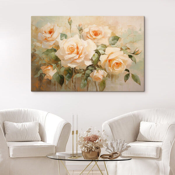 Cuadros Pintura de flores sobre una superficie blanca (SKU: s48947) Cuadros Cuadros Pintura de flores sobre una superficie blanca (SKU: s48947)