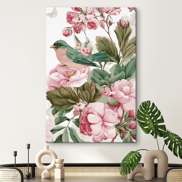 Cuadros Pájaro sobre una flor (SKU: s48919) Cuadros Cuadros Pájaro sobre una flor (SKU: s48919)