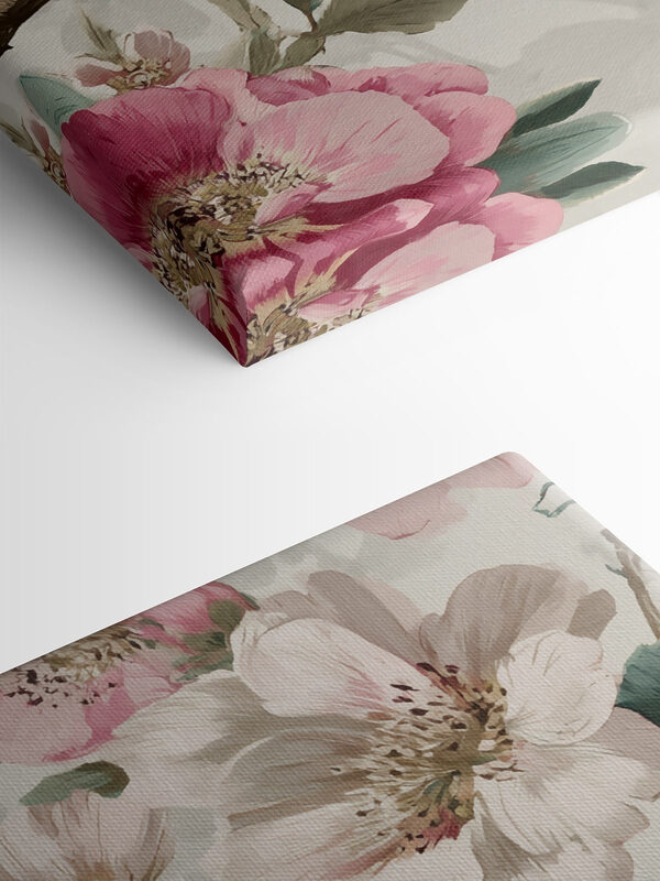 Bird on a branch with flowers Bird on a branch with flowers