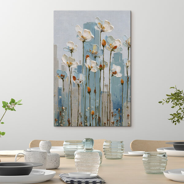 Cuadros Cuadro de flores en una pared (SKU: s48785) Cuadros Cuadros Cuadro de flores en una pared (SKU: s48785)