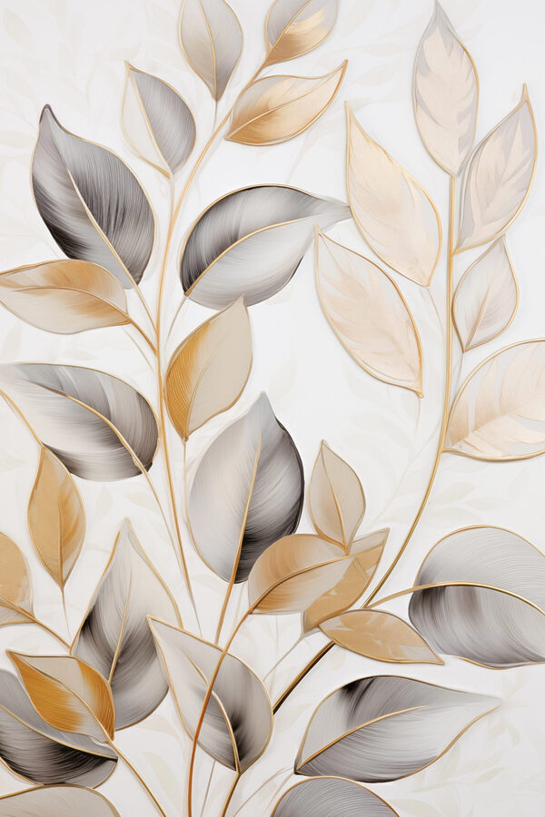 Nature-inspired design with delicate leaves