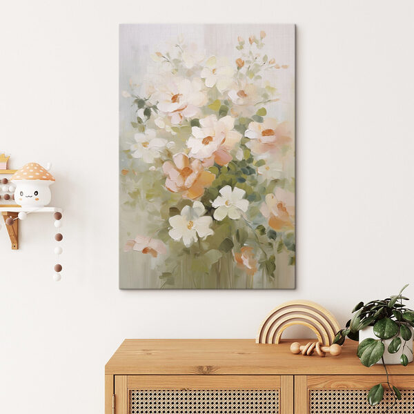 Cuadros Pintura de flores sobre una superficie blanca (SKU: s48322) Cuadros Cuadros Pintura de flores sobre una superficie blanca (SKU: s48322)